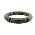 Pulseira em Resina Verde Oliva Marmorizada