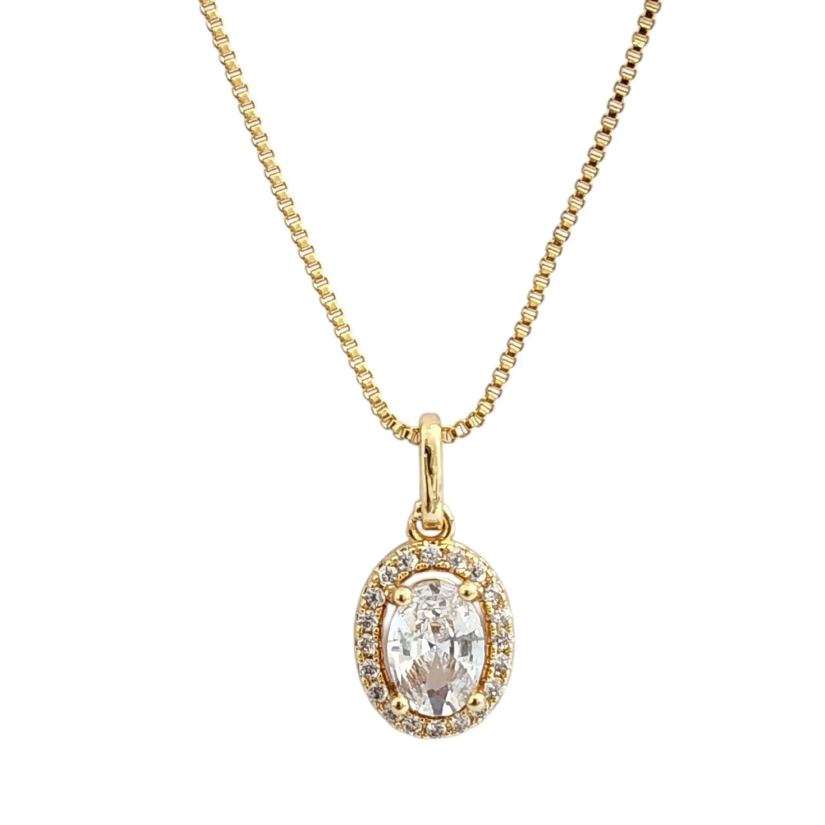 Mini Oval Gota Zircônia com Microzircônia